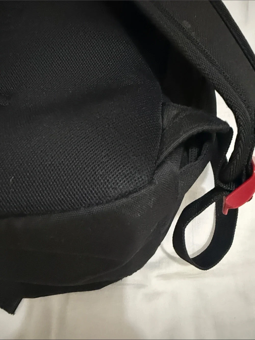 Jordan Black Backpack with Red Jumpman Accent